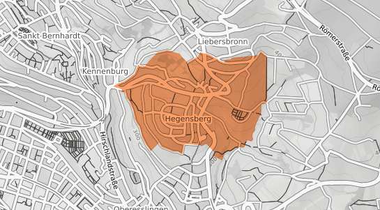 Mietspiegelkarte Esslingen am Neckar Hegensberg